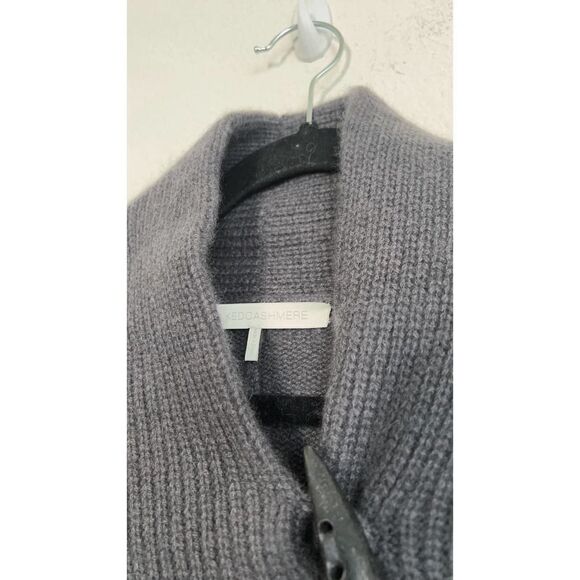 Brand New Naked cashmere ONE SIZE 100% cashmere poncho gray - Picture 6 of 10